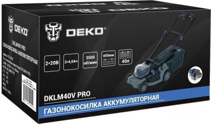 Газонокосилка Deko DKLM40V Pro 063-3008 (с 2-мя АКБ) - фото