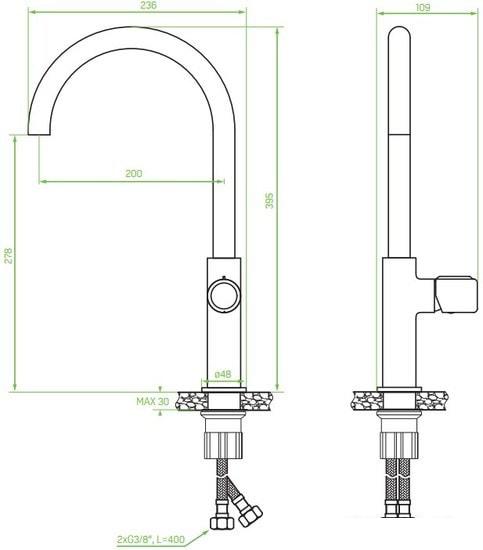 Смеситель Laveo Pretto BAO 768D - фото