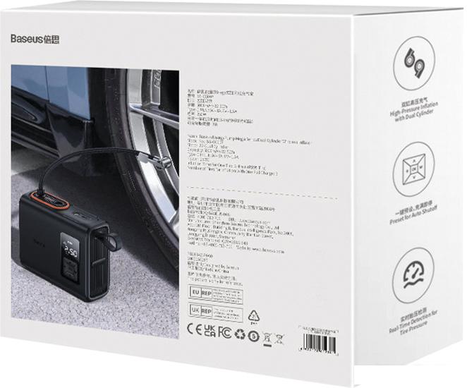 Автомобильный компрессор Baseus Mega EnergyPump Series Dual Cylinder Wireless Inflator - фото