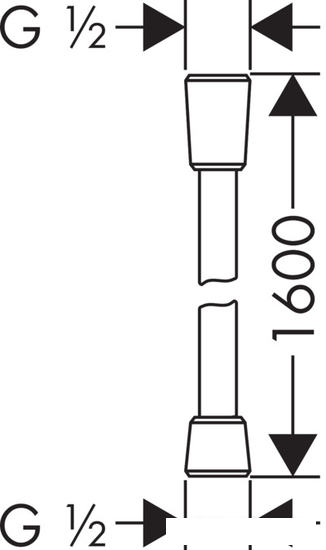 Душевой шланг Hansgrohe Isiflex 28276450 - фото