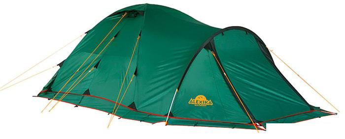 Треккинговая палатка AlexikA Tower 3 Plus Fib (зеленый) - фото