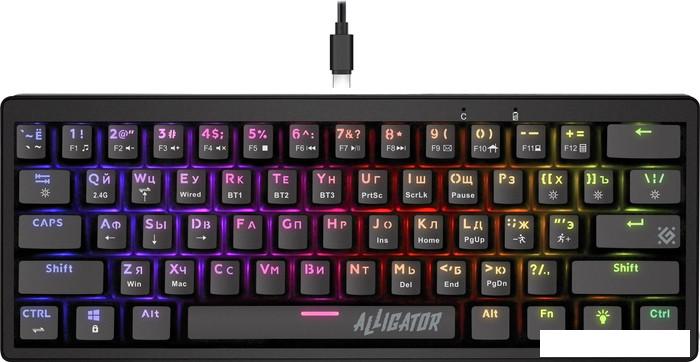Клавиатура Defender Alligator GK-315 (черный) - фото