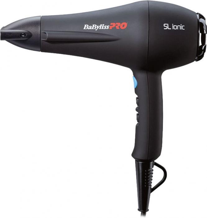 Фен BaByliss PRO SL Ionic 5586-E (черный) - фото