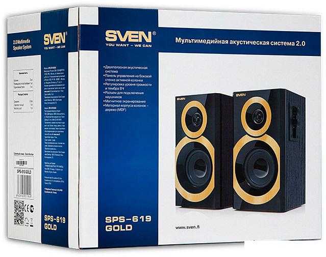 Акустика SVEN SPS-619 GOLD - фото