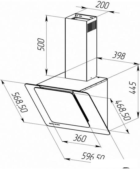 Кухонная вытяжка Zigmund & Shtain K 150.6 W - фото