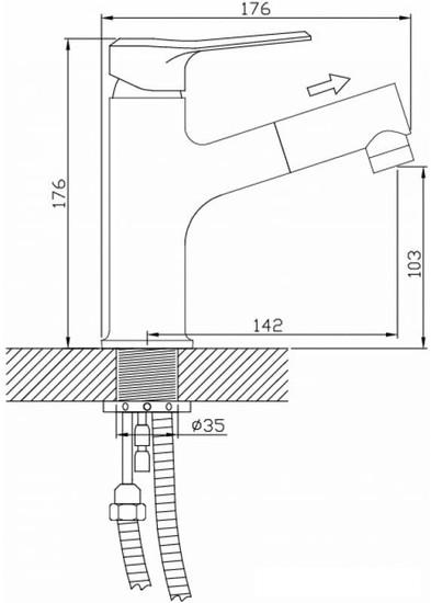 Смеситель Diadonna Д49-19005 - фото