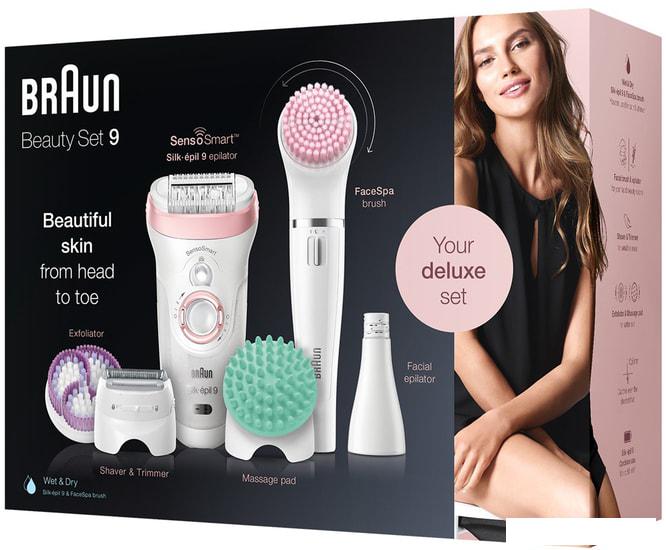 Эпилятор Braun Silk-epil Beauty Set 9 9/985 BS Wet & Dry - фото