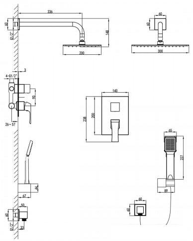 Душевая система Lemark Unit LM4529C - фото