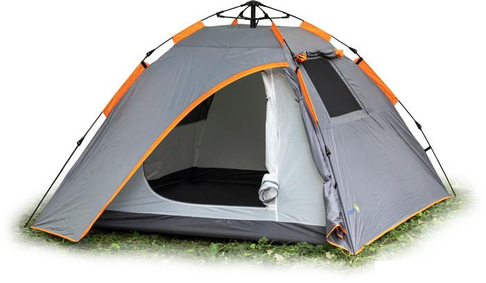 Треккинговая палатка Sundays ZC-TT036-3P v2 (темно-серый/желтый) - фото