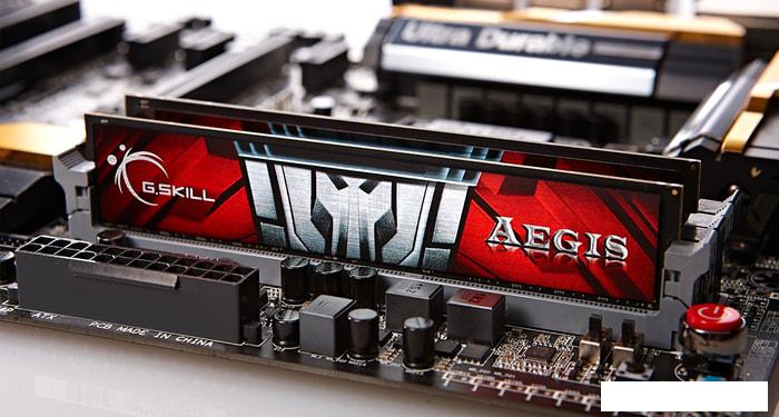 Оперативная память G.Skill Aegis 8GB DDR3 PC3-12800 F3-1600C11S-8GIS - фото