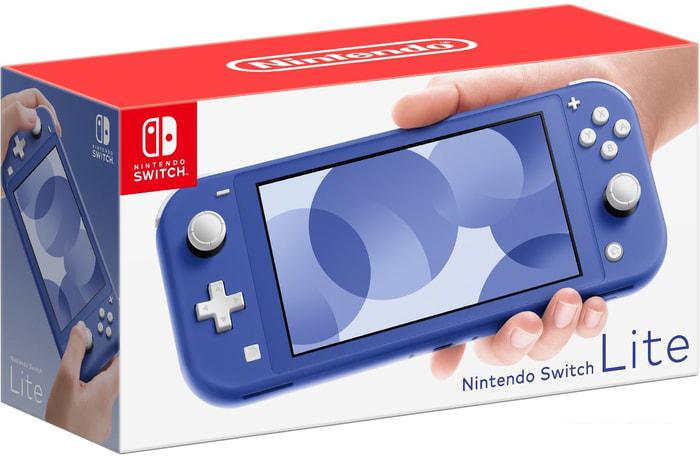 Игровая приставка Nintendo Switch Lite (синий) - фото