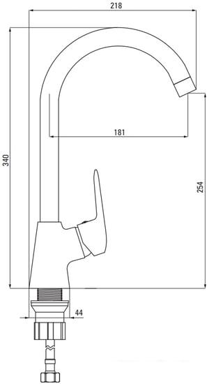 Смеситель Deante Boro BMO 062M - фото