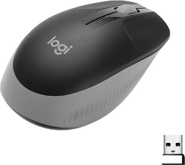 Мышь Logitech M191 (черный/серый) - фото