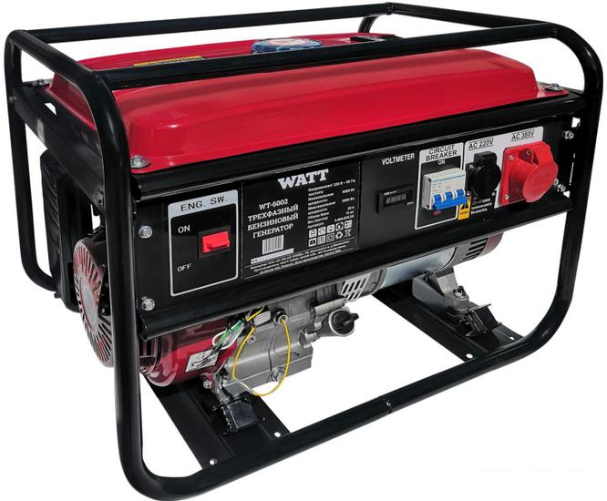 Бензиновый генератор WATT WT-6002 - фото