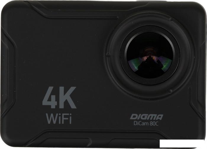 Экшен-камера Digma DiCam 80C (черный) - фото