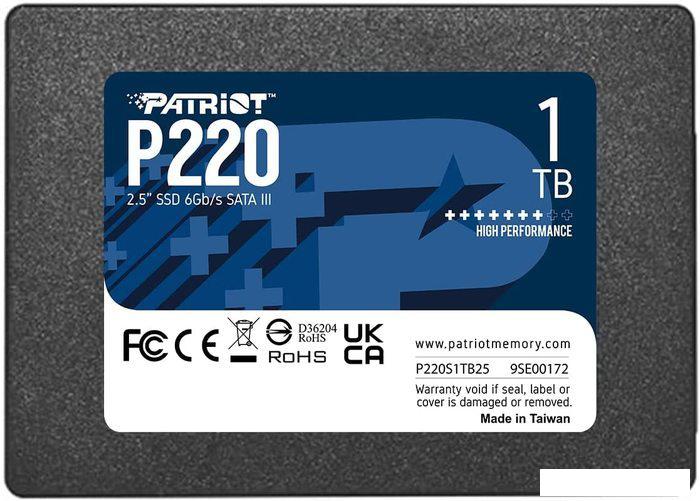 SSD Patriot P220 1TB P220S1TB25 - фото