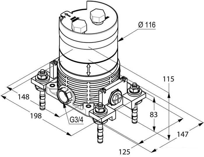 Монтажная коробка Kludi Flexx Boxx 88 088 - фото