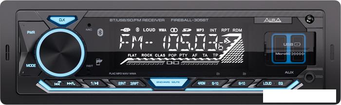 USB-магнитола Aura Fireball-305BT - фото