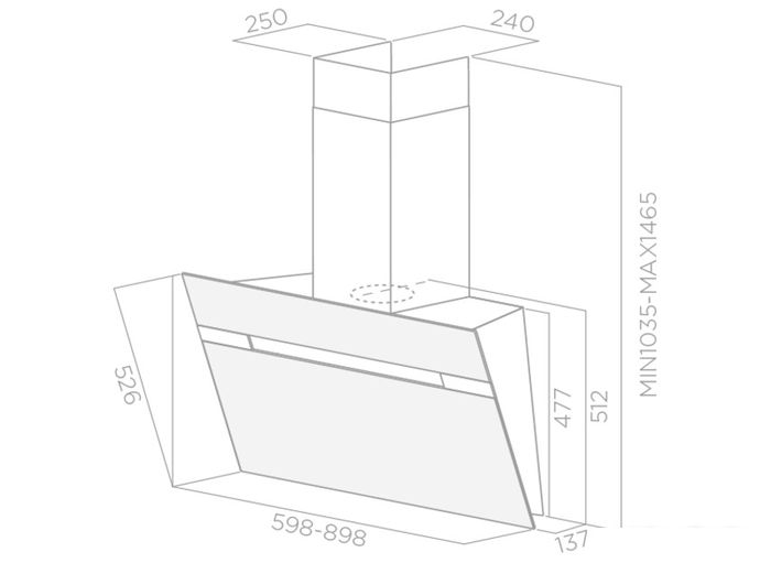 Кухонная вытяжка Elica Stripe BL/A/90/LX (PRF0100991) - фото