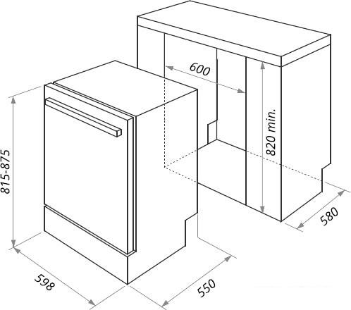 Посудомоечная машина HOMSair DW67M - фото