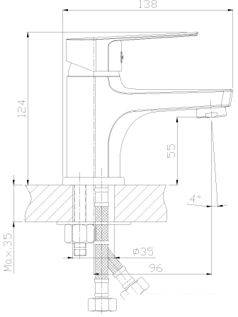 Смеситель Rossinka Silvermix S35-15 - фото