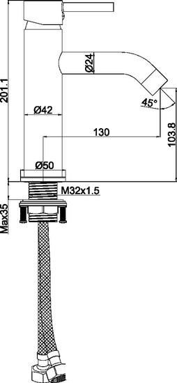 Смеситель Maxonor Pure Life PL1087-8 - фото