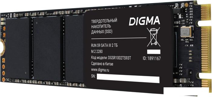 SSD Digma Run S9 2TB DGSR1002TS93T - фото