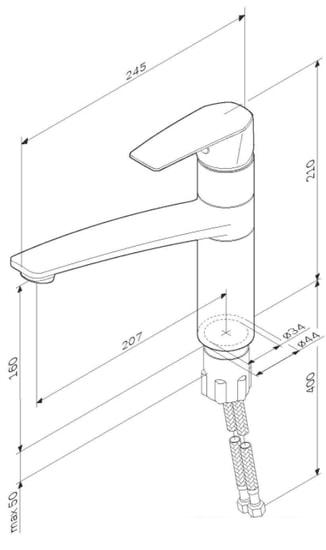 Смеситель AM.PM Gem F90A00000 - фото