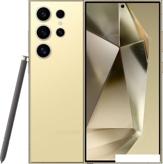 Смартфон Samsung Galaxy S24 Ultra SM-S928B 1TB (титановый желтый) - фото