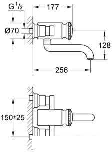 Смеситель Grohe Contromix Public 36113000 - фото