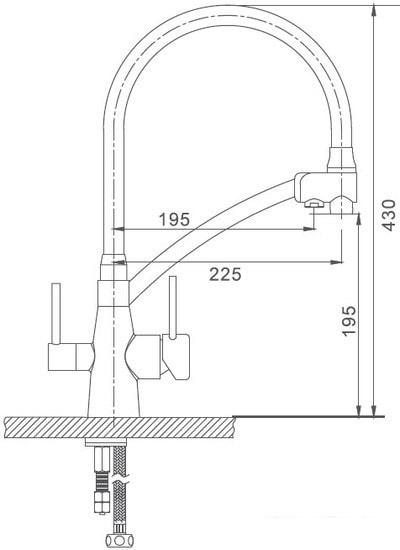 Смеситель Gappo G4398-19 - фото