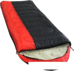 Спальный мешок BalMax Аляска Camping Plus -15 (левая молния, черный/красный) - фото