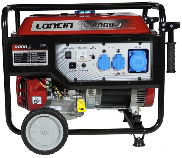 Бензиновый генератор Loncin LC8000-JS - фото