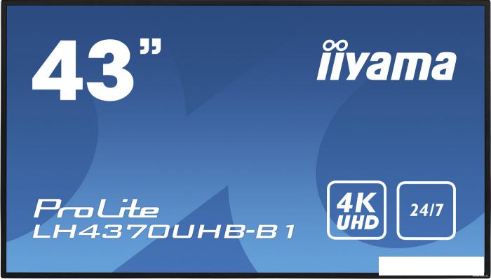 Информационная панель Iiyama ProLite LH4370UHB-B1 - фото