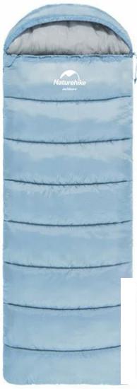 Спальный мешок Naturehike U250S NH20MSD07 (левая молния, голубой) - фото
