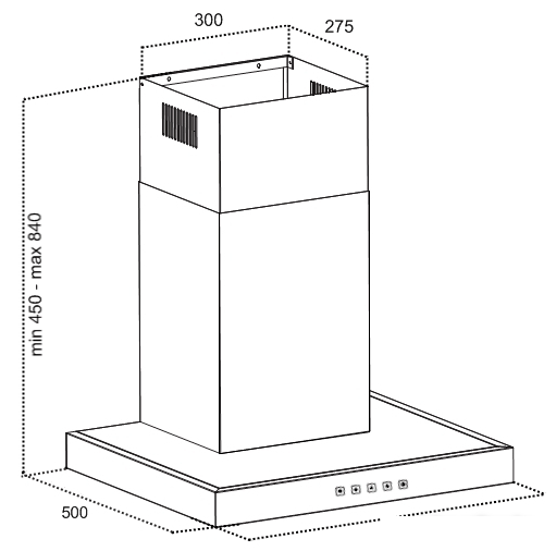 Кухонная вытяжка Grand Medina sensor 60 - фото