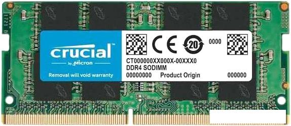 Оперативная память Crucial Basics 16GB DDR4 SODIMM PC4-21300 CB16GS2666 - фото