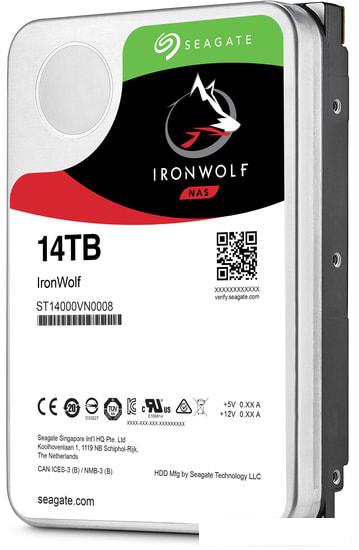 Жесткий диск Seagate IronWolf 14TB ST14000VN0008 - фото