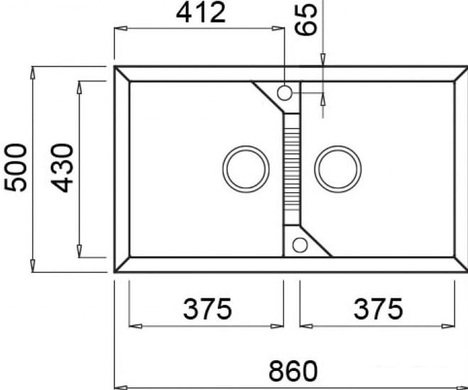 Кухонная мойка Elleci Tekno 450 Bianco Titano G68 - фото