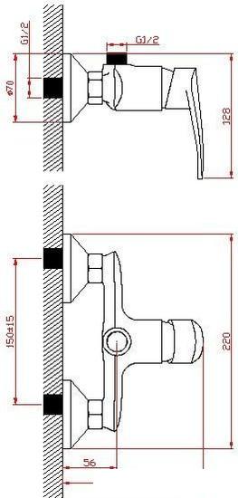 Смеситель Diadonna D80220109a - фото