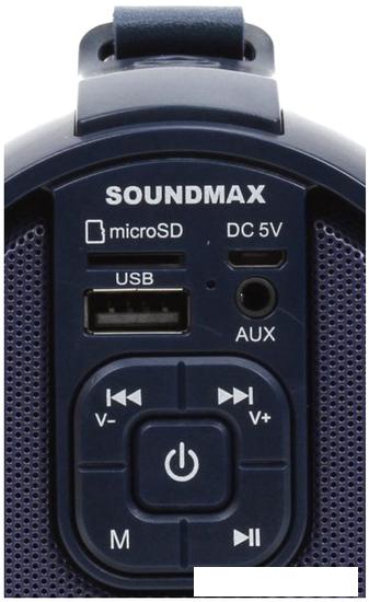 Беспроводная колонка Soundmax SM-PS5020B (темно-синий) - фото