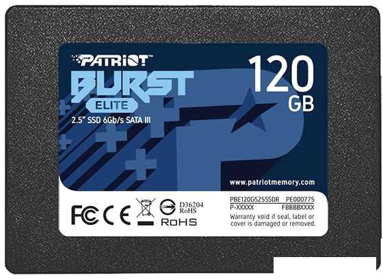 SSD Patriot Burst Elite 120GB PBE120GS25SSDR - фото