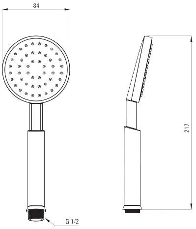 Душевая лейка Deante Temisto XDCT0SFZ1 - фото