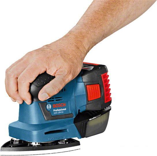 Виброшлифмашина Bosch GSS 18V-10 Professional [06019D0200] - фото