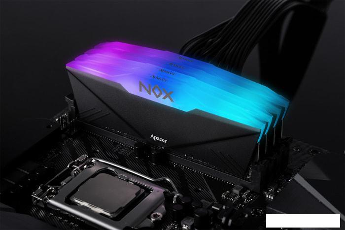 Оперативная память Apacer NOX RGB 8ГБ DDR4 3200 МГц AH4U08G32C28YNBAA-1 - фото