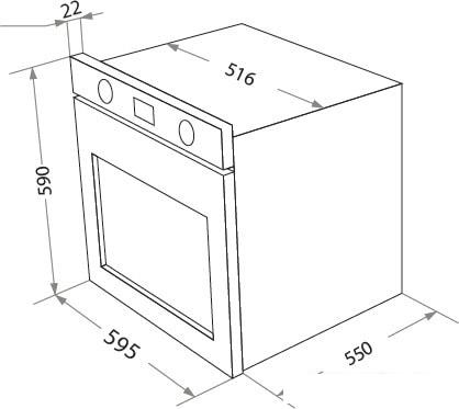 Духовой шкаф HOMSair OEF657WH - фото