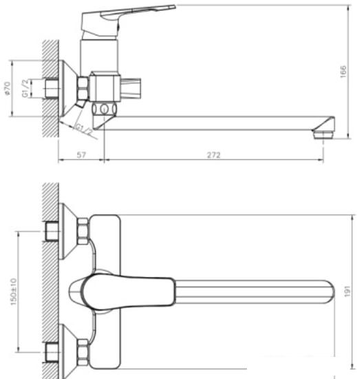 Смеситель Decoroom DR23043 - фото