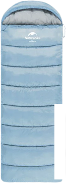 Спальный мешок Naturehike U350 NH20MSD07 (левая молния, голубой) - фото