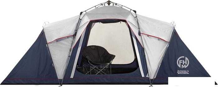 Кемпинговая палатка FHM Antares 4 (серый/синий) - фото