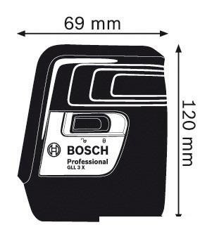 Лазерный нивелир Bosch GLL 3 X Professional [0601063CJ0] - фото